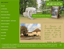 Tablet Screenshot of domaine-de-longeville.com